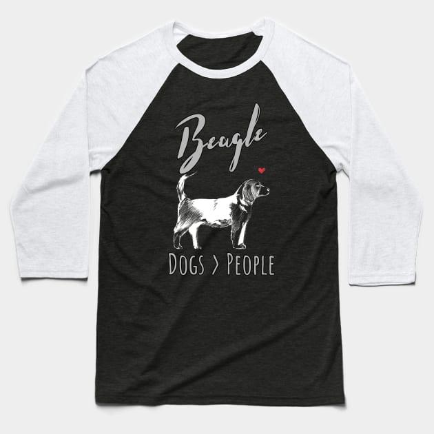 Beagle - Dogs > People Baseball T-Shirt by JKA